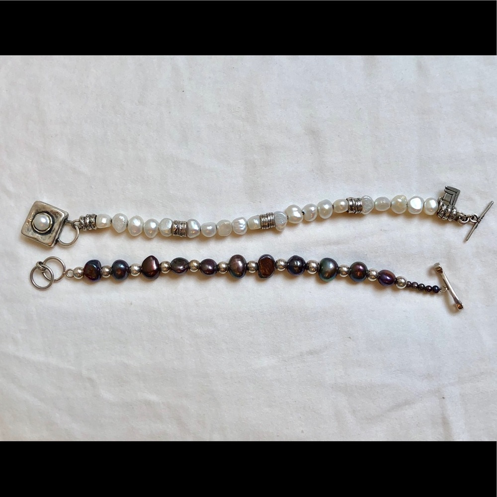 Silpada gray freshwater pearl bracelet